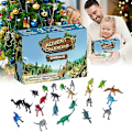 Miniatyrbillede 2 af 5: Julekalender Dinosaur Tæl Ned Legetøjs Sæt