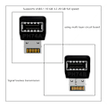 Miniatyrbillede 3 af 5: Computer Motherboard Type-E USB 3.1 Type-E Interface 90 Graders Styre Albuer Front Type-C Installeret Adapter(PH74A)
