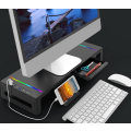 Miniatyrbillede 2 af 6: Foldbar Monitor Stativ, USB 3.0 Computer Monitor Hub, Skrivebordsstativ med Opbevaringsskuffe,