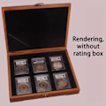 Miniatyrbillede 2 af 5: Mønt Slab Opbevaringsboks Massiv Træ Display Case passer til 6 Certificerede PCGS NGC Holdere js