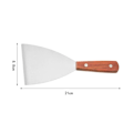 Miniatyrbild 3 av 5: Multifunktionell grillspatel Teppanyaki rengöringsspatel -21*8.8cm, 2 stycken