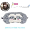 Miniatyrbild 4 av 5: Sovmask, Söt Sengångare Roligt Djur Mjuk Fluffig Plysch Sovmask Ny Blindfold Andningsbar Sidenmask för Kvinnor Män - Sengångare