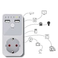 Miniatyrbillede 5 af 5: Intelligent Programmerbar Nedtællings Timer Stik Elektrisk 6HR Stik til USB Interface Switch EU Stik