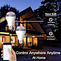 Pikkukuva 3 / 5: Wifi Smart Rgb E27 Musiikkipolttimo Bluetooth-kaiuttimet Lamppu Himmennettävä Led Langaton Musiikkipolttimo Valon Väri Vaihtuva, 100% Uusi