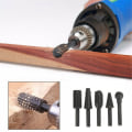 Miniatyrbilde 2 av 5: Trefresing roterende fil elektrisk roterende slipebit - Svart, 5-pakning