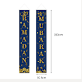 Pikkukuva 1 / 3: Ramadan Mubarak -porttilippu Ramadanin ja Eid-koristeluun, riippuva liput, 1 pari