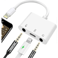 Miniatyrbild 1 av 5: Mikrofonadapter för Livestreaming till Mikrofon & 3.5mm Hörlursadapter