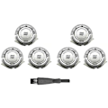 Miniatyrbillede 1 af 5: 6 stk. Hq8 udskiftningshoveder til barbermaskiner til Pt730 Pt735 Pt860 Pt870 At750 At751 At890 At891 Hq7120 H