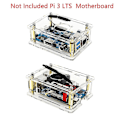 Miniatyrbilde 5 av 5: For Orange Pi 3 LTS Case parent Akryl Skall Boks Beskyttelsesinnhegning for Orange Pi 3 LTS