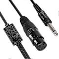 Pikkukuva 2 / 5: Airbus XLR - GA Kaksoisliitin Ilmailukuulokemikrofonin Adapterikaapeli