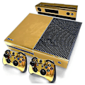 Miniatyrbillede 1 af 4: Guld Glansfuld Hudklistermærke Kompatibel med Xbox One Konsol Controller + Kinect Dekal Vinyl