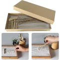 Miniatyrbild 4 av 5: Mini meditationstillbehör kratta set, mini zen trädgård kratta set för hemmakontor bordsdekoration, meditation sand zen trädgård verktyg zen sand kratta set D