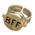 Miniatyrbillede 1 af 5: BFF Åbenbar Veninde Ring BFF Ring Sølv BFF Åbenbar Sød Legering Ring