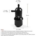Miniatyrbilde 3 av 4: Universal Manuell Turbo Boost Controller, Justerbar Fra 0 Til 60 Psi Aluminiumslegering Turbo Motorstyring Regulatorventil