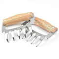 Miniatyrbild 1 av 5: Multifunktionell Köttseparator (2 st, Träfärg) - Perfekt Tillbehör för Fläskklösgrillning och Köttskärning