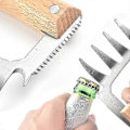 Miniatyrbild 3 av 5: Multifunktionell Köttseparator (2 st, Träfärg) - Perfekt Tillbehör för Fläskklösgrillning och Köttskärning