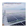 Miniatyrbilde 4 av 5: 20 stk solcellepanel dreneringsklemme overflateplate solcellepanel vannavløpsklemme for solcellepanel drenering 30mm