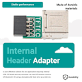 Miniatyrbild 4 av 5: 9-Pin Moderkort Till 2 Portar Usb 2.0 A Hona Intern Header Adapter