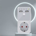 Miniatyrbillede 3 af 5: Intelligent Programmerbar Nedtællings Timer Stik Elektrisk 6HR Stik til USB Interface Switch EU Stik