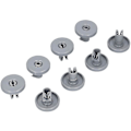 Miniatyrbilde 2 av 5: 8x Oppvaskmaskin Nedre Kurv Ruller Passer For Aeg Electrolux 50286965004 502869500/4