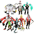 Miniatyrbillede 2 af 5: Ben 10 Actionfigur 9 stk. 5\" PVC Dukkesæt Legetøj Model