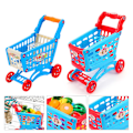 Miniatyrbillede 4 af 5: Sinknap Fleksibel Hjul Indkøbsvogn Legetøj Aftagelig Farverig Indkøbsvogn Trolley Legetøj Til Uddannelse