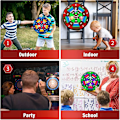 Miniatyrbillede 4 af 5: Pakke med 20 børns dart Erstaz bolde Velcro bold kaste spil skive udskiftningsbolde