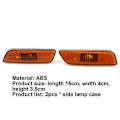 Miniatyrbillede 4 af 5: 2 stk. Sidemarkerlys Dæksel Foran Modificerede Dele ABS Blinklys Indikatorhus 9188263 9188264 til Volvo S80 99-06