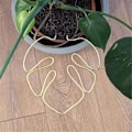 Miniatyrbild 3 av 5: Monstera-formad växtstöd Återanvändbart Robust Legering Växtstjälksstöd Hållare Växtbevarande Stöd Kryddväxter Grönsaker B