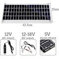 Miniatyrbillede 4 af 5: 300w 12v Solpanel Kit Batterioplader 300 Watt 12 Volt Off Grid System Med 10a-60a Controller
