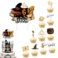 Miniatyrbillede 1 af 5: 11 stk. Harry Potter Happy Birthday Kagepynt, Harry Potter Kagepynt til Drenge, Harry Potter Fødselsdagskage Dekorationer Cupcake Pynt til Piger, Børn