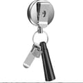 Retractable Keychain Pen Holder with Spring Buckle