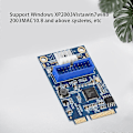 Miniatyrbillede 4 af 5: MINI PCI-e til USB3.0 Front 19-Pin Udvidelseskort 2 Port Desktop Computer Overførsel Udvidelseskort Lille 4Pin Strøm