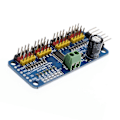 Miniatyrbild 2 av 5: PCA9685 16-kanals PWM/servo-drivare IIC-gränssnitt för Arduino Shield-modul