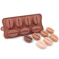 Miniatyrbillede 3 af 4: 7 Hulrum Kaffe Bønne Chokolade Fondant Form Værktøj Voks Smelte Kage Gele Mousse Kage Is Form