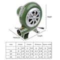 Pikkukuva 3 / 5: Tehokas Hiiligrilli Puhaltimen Savustuspöntön Käynnistin Bbq-tuuletin, Savustuspöntön Tuuletin Rauta Sähköinen Puhaltimen Ac100-240v 2900rpm Säädettävissä