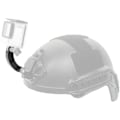 Miniatyrbillede 3 af 5: Aluminiumlegering Buet Forlængelsesarm Pivot Arm Mount Til Gopro Kort Buet Stang Og Osmoaction Kamera Tilbehør (1stk, Sort)