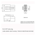 Miniatyrbilde 4 av 5: 600mA 6.4V USB Ladekabel EL4.5-3P Plugg P-til-R For RC Bil Lastebil Speedbåt JS