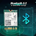 Miniatyrbillede 5 af 5: WiFi 6E Desktop Kit til Intel AX210 Bluetooth 5.2 Wifi Kort 802.11Ax 2.4Ghz/5Ghz AX210NGW Wi-Fi 6 A