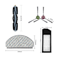Miniatyrbild 5 av 5: Ersättningsdelar till Ecovacs X1 Plus Robotdammsugare