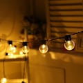 Miniatyrbild 2 av 5: Retro Solar String Lights Globe Fairy String Light Garland Street Wedding Bulb Solar Lamp för utomhusbruk