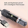 Miniatyrbild 2 av 5: 10W USB Mini Akvarievärmare 26 Grader Konstant Temperatur Nedsänkbar Liten Akvarium Värmestav Temperaturkontroll