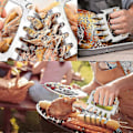 Miniatyrbild 5 av 5: Multifunktionell Köttseparator (2 st, Träfärg) - Perfekt Tillbehör för Fläskklösgrillning och Köttskärning