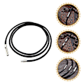Miniatyrbillede 3 af 3: Smykke Halskæde DIY Vedhæng Lanyard DIY Smykke Tilbehør Læder Halskæde Snøre Voksbehandlet Læder Halskæde Voks Snøre Halskæde