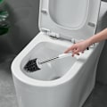 Pikkukuva 3 / 5: Piimamaasta valmistettu WC-harja WC-seinän ja lattian puhdistussarja - Harmaa, 43*10.5.1kpl