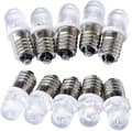 10st E10 3v Spot LED Lampor Kall Vit 6000k