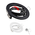 Miniatyrbillede 2 af 5: LED Spotlights Ramme Justerbar Downlight Led Holdere Udskæring 70mm til MR16 Pæreholder Forsænket LED