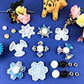 Miniatyrbillede 2 af 5: 4 stk. Angstlindrende Hånd Finger Fidget Spinner Legetøj Resin Form Silikoneform