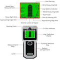 Miniatyrbillede 3 af 5: Stud Finder, Væg Scanner 7 i 1 Multifunktionel Vægdetektor til Stænger Træ Metal og AC Ledninger Detektion Sort