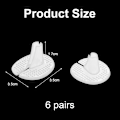 Miniatyrbillede 2 af 5: Par af tåbeskyttende flip flops, tåseparatorpuder, tåspreder puder til flip flops, tåbeskyttelse silikone, beskyttelse mod smerte og blærer